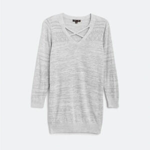 LETY & ME NIKI POINTELLE 3Q SLEEVE PULLOVER